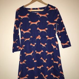 Fox print dress